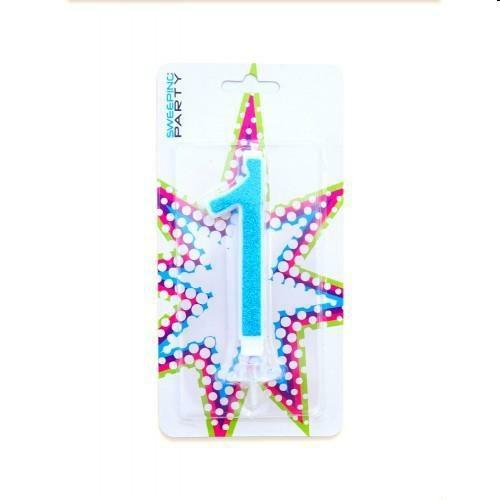 GLITTER CANDELINA N°1 AZZURRO