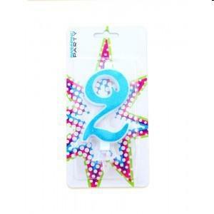 GLITTER CANDELINA N°2 AZZURRO