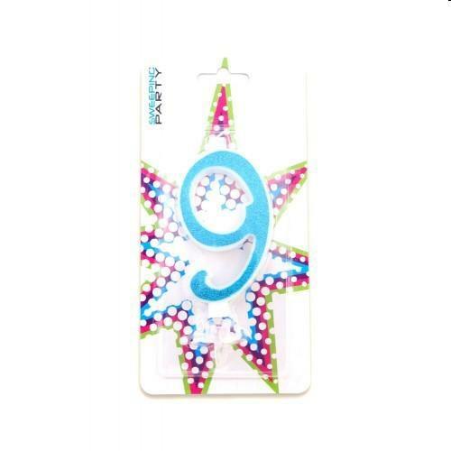 GLITTER CANDELINA N°9 AZZURRO