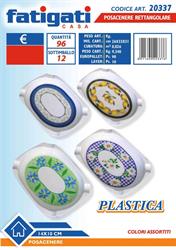 POSACENERE PLASTICA RETT.14X10CM.