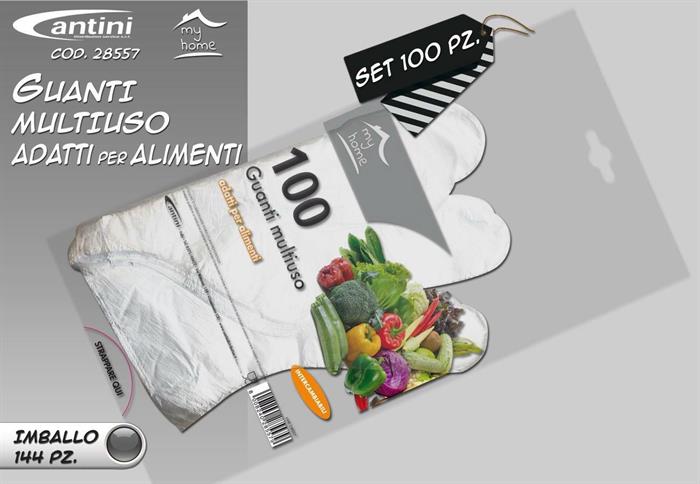 GUANTI MONOUSO CF.100PZ HDPE