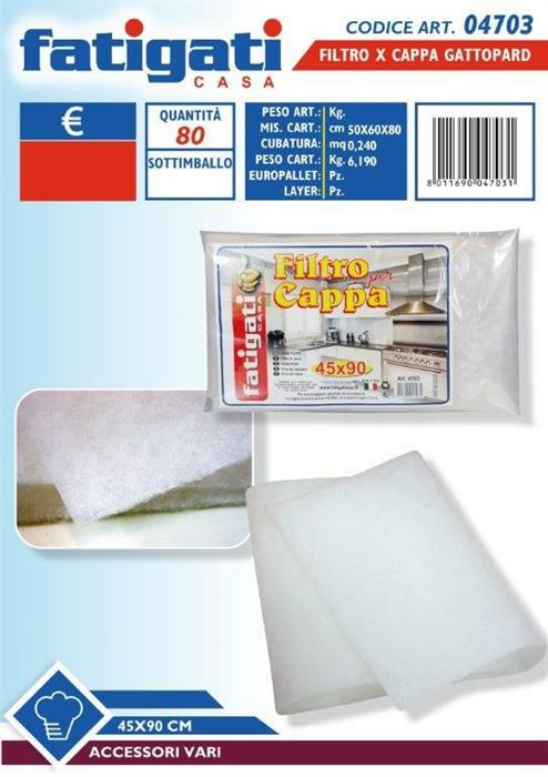 FILTRO PER CAPPA 45x90 GATTOPARDO