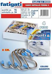 GANCI METALLO FORMA ESSE CM.6 CF.4PZ