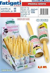 LEVAPELUCCHI SPAZZOLA ADESIVA 48FG PROF.VANIGLIA CF.24PZ