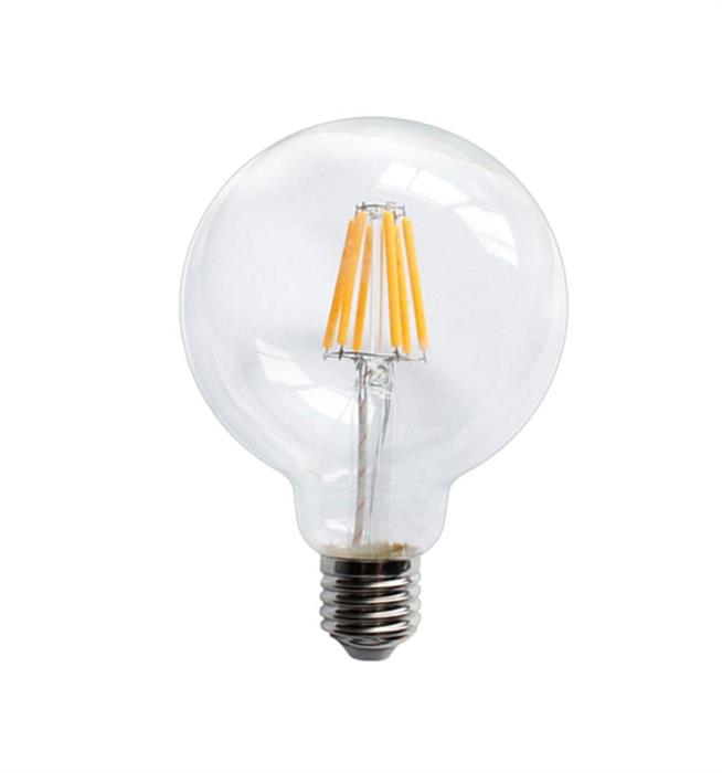 LAMPADA GLOBO LED 08W E27 FILAMENTO L.CALDA NEOS