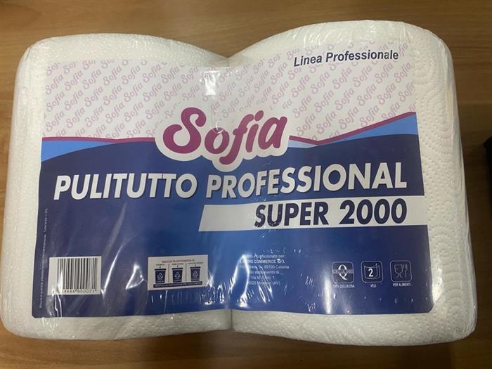 CARTA MULTIUSO PROFESSIONAL SUPER 2000 CF.2BOBINE SOFIA