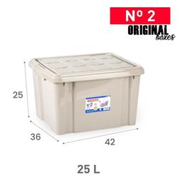 SCATOLA MULTIUSO Nº02 25L TORTORA