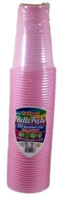 BICCHIERE 200CC PP 50 PZ ROSA