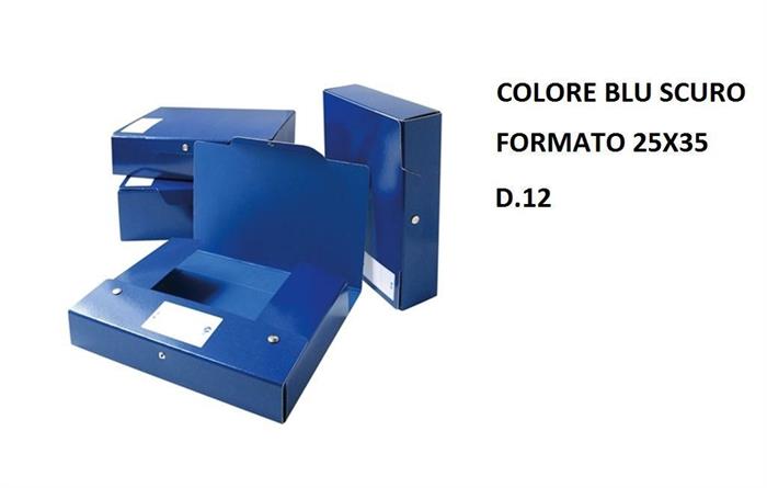 CARPETTA P/PROGETTI C/BOTTONE D.12 BLU SCURO