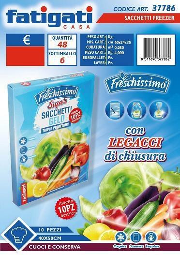 SACCHETTI FREEZER 40X50 ROTOLO 10PZ