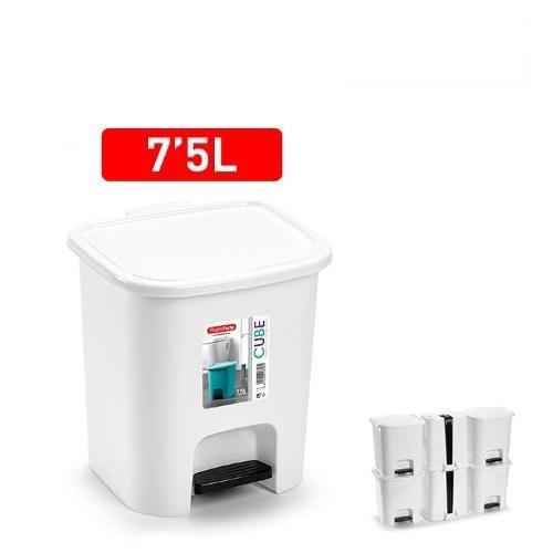 PATTUMIERA A PEDALE CUBE 7.5 LT SURT VRM