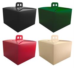 PORTA PANETTONE BOX 22.5X22.5X15 COLORI ASSORTITI