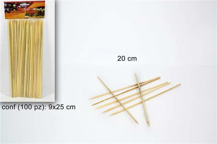 SPIEDINI BAMBOO 100PZ 20 CM