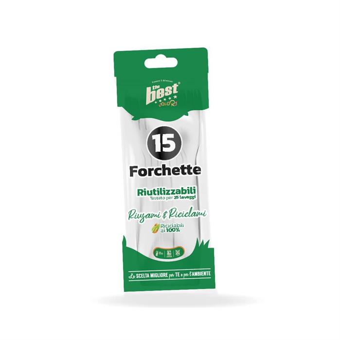 FORCHETTA PP RIUT. 15PZ BIANCO