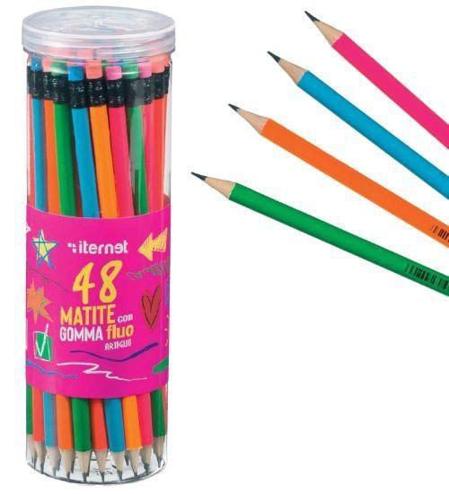 MATITA HB C/GOMMA FLUO'ARTIGLIO