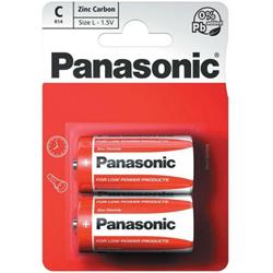 BATTERIA PANASONIC ZINCO MEZZA TORCIA 2PZ.