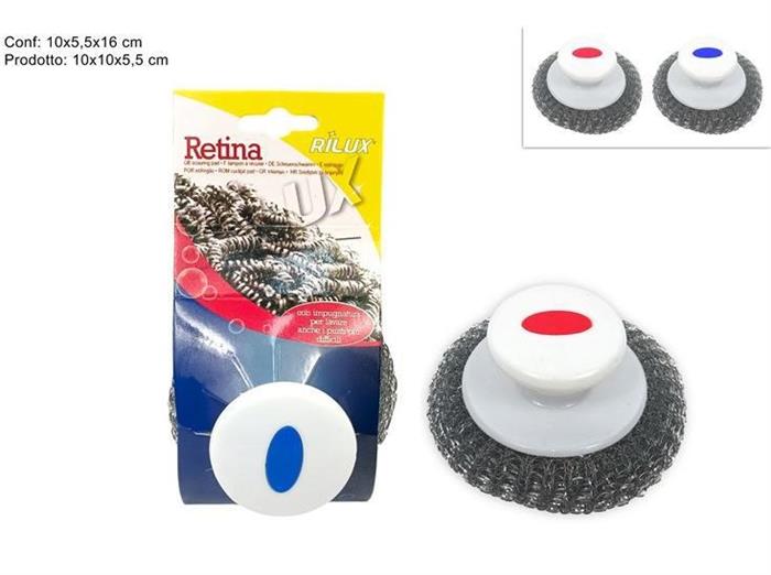 SPUGNA PIATTI RETINA C/MANICO