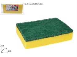 SPUGNA CUCINA 3PZ,