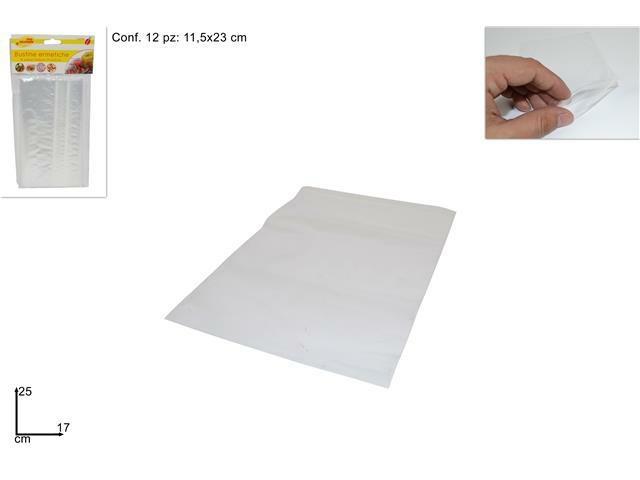 BUSTINA ERMETICA SET 12PZ MIS. 17X25