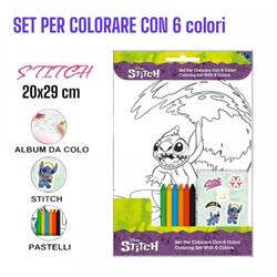 ALBUM DA COLORARE +COLORI 20X29 STITCH