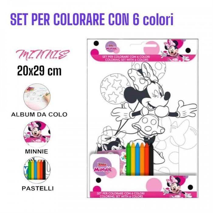 ALBUM DA COLORARE +COLORI 20X29 MINNIE