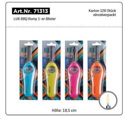 ACCENDIGAS LUNGO LUX ROMY CF.20PZ.BLISTERATO