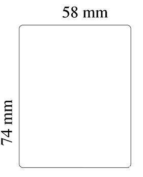 ETICHETTE 58X74 AN40 DA 620ET NEUTRE