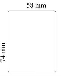 ETICHETTE 58X74 AN40 DA 620ET NEUTRE