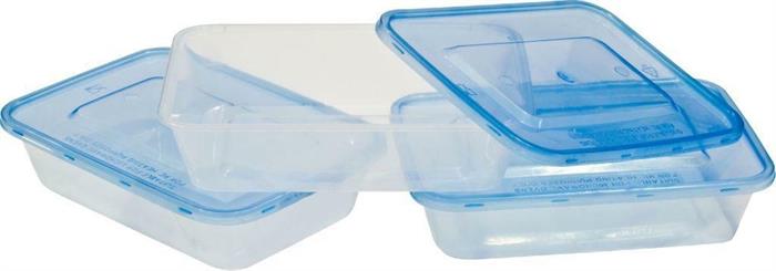 CONTENITORI FRIGO SET 3PZ 500ML RETT.