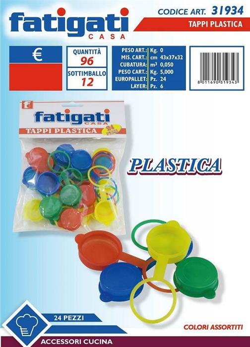 TAPPO BOTTIGLIA PLAST. CF.24PZ