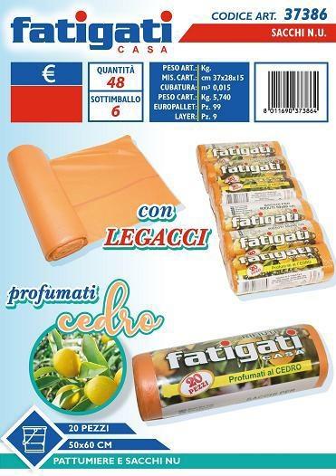 SACCHETTI NU 50X60 C/LACCI 20PZ CEDRO