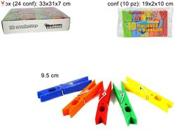 MOLLETTE PLASTICA COLORATE CF.10PZ