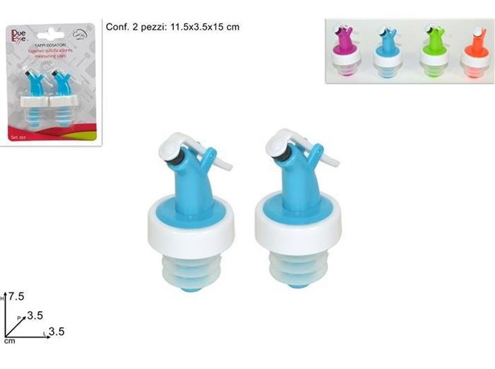 TAPPO DOSATORE SET 2PZ. 4 COL.