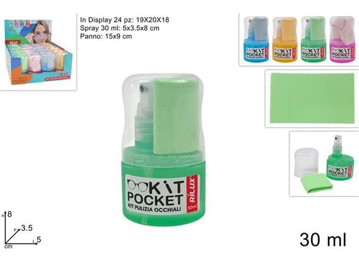 PULISCI OCCHIALI KIT IN DISPLAY 24PZ.