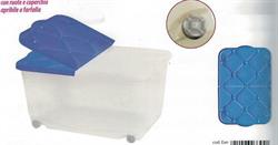 V. BOX XL 60X40X38H C/RUOTE E COPERCHIO A FARFALLA