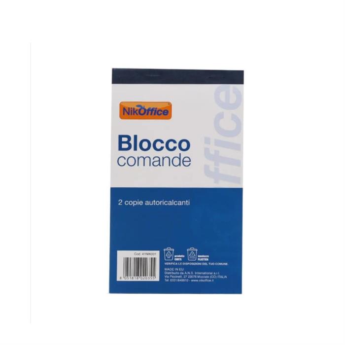 BLOCCO COMANDE 2 COPIE 10X17 AUTORIC.