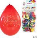 PALLONCINI 10 T.AUGURI CARTELLA DA 40 BL 6PZ