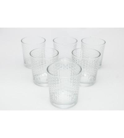 BICCHIERI 6PZ VETRO 260ML GIOIA MODELLO D