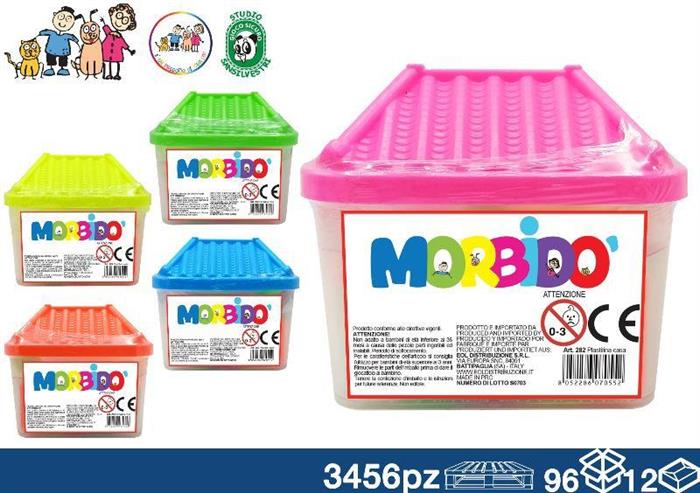 PLASTILINA CASA 7X5CM 12PZ+2FORMINE 96/12