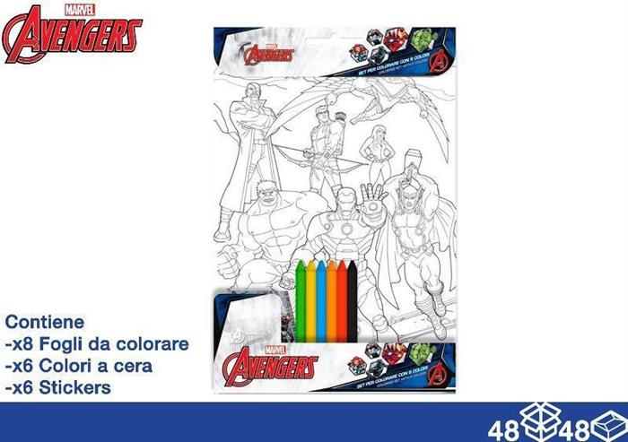 ALBUM DA COLORARE +COLORI 20X29 AVENGERS