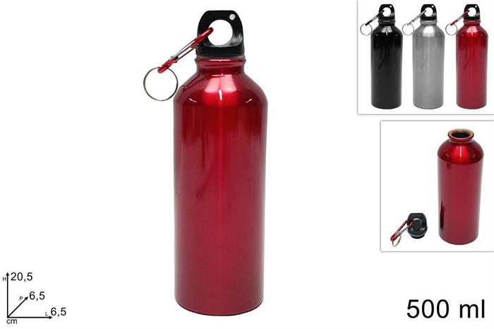 BORRACCIA METALLO 500ML 3COLORI