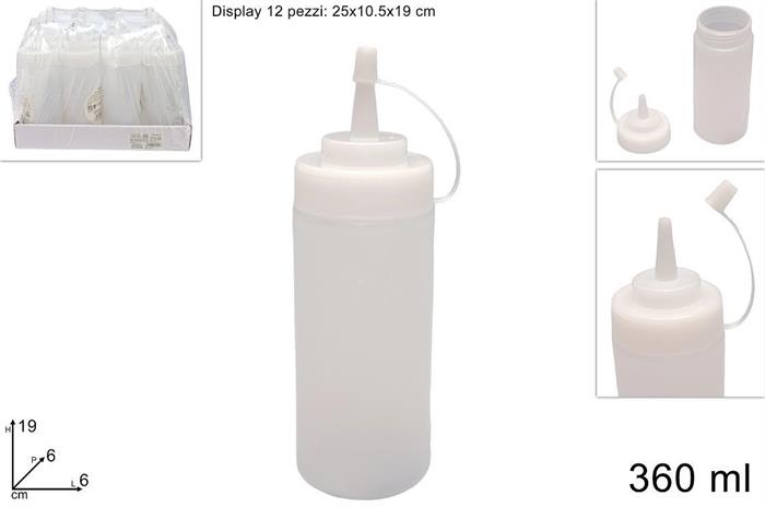 BOTTIGLIA C/TAPPO DOSATORE 360ML