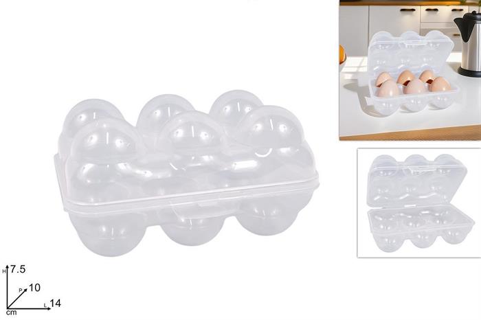 PORTAUOVA TRASPARENTE 6 POSTI